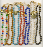 Aventurina, 8mm, Vintage Necklaces, 25 Inches, Plus 2 Inch Chain